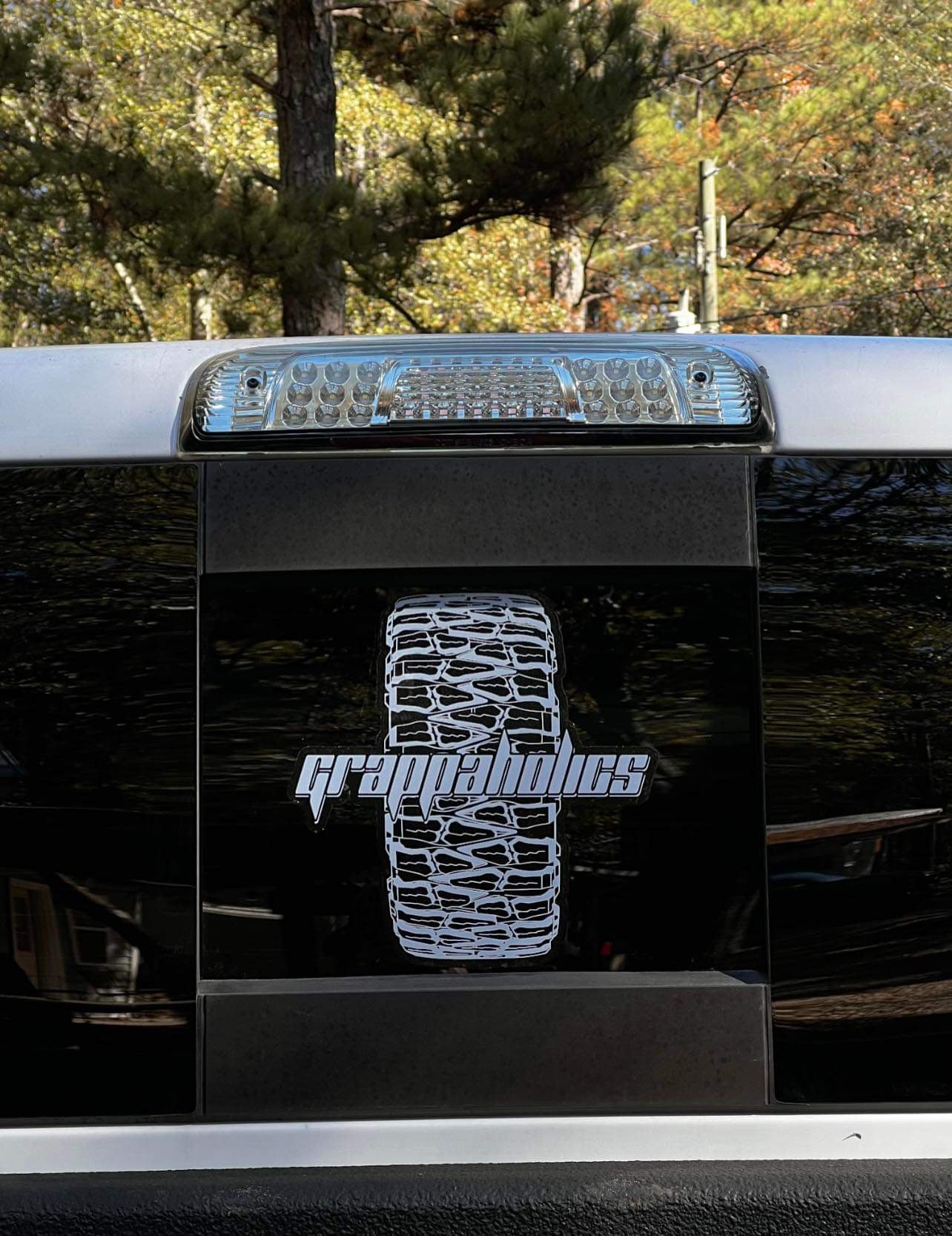 Mudgrapper Sticker Mud Grapp Tread Logo 10x10 Clear Sticker – GRAPPAHOLICS