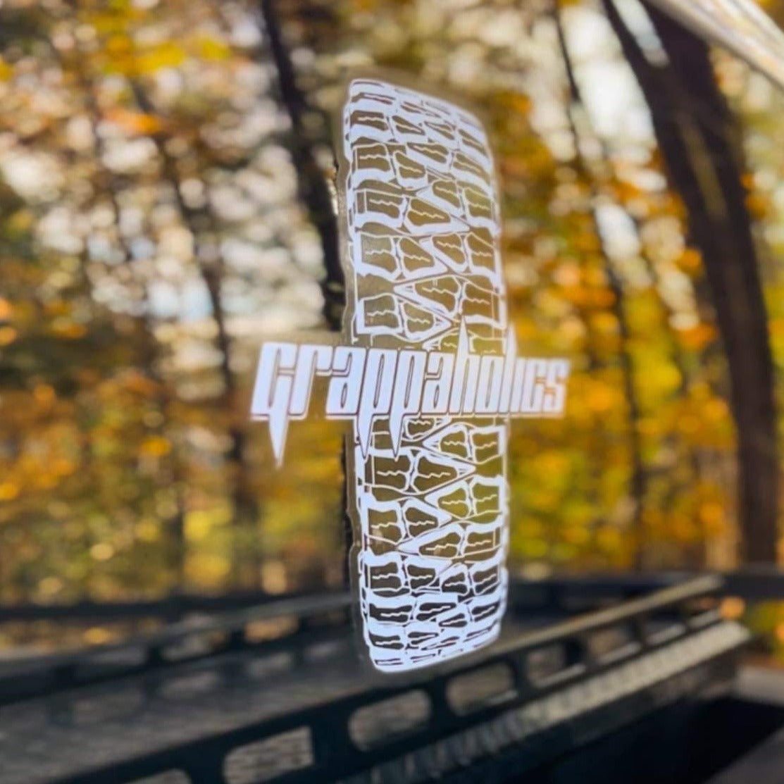 Mudgrapper Sticker Mud Grapp Tread Logo 10x10 Clear Sticker – GRAPPAHOLICS